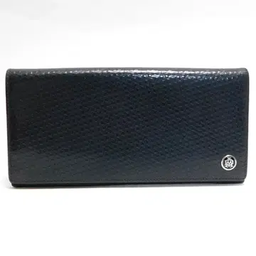 던힐 dunhill 이단 장지갑 가죽 블랙 프랑스제 남성용 블랙