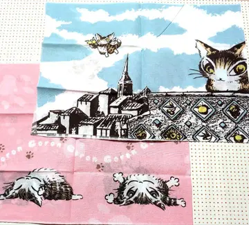 와치필드 고양이 다얀 수건 2장 개봉 완료