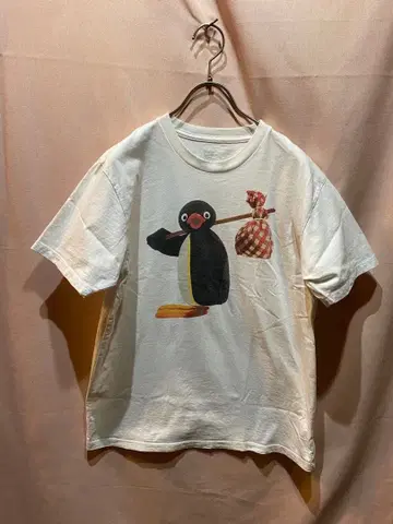 핑구 PINGU 티셔츠 화이트 남성용 M 그라니프
