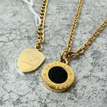 새상품 LION HEART 라이온 하트 목걸이 골드