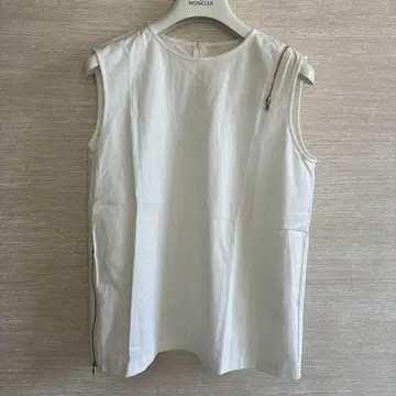 르쉘 블루 화이트 슬리브리스 상의