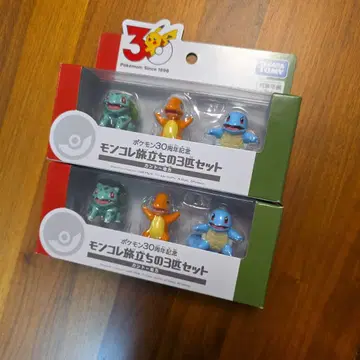 미개봉 포켓몬 30주년 기념 몬코레 여행의 3마리 세트 칸토 지방 2세트