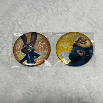 OH MY CAFE 주토피아 홀로그램 캔뱃지 주디 크로우하우저