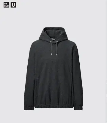 유니클로 브러쉬드 저지 풀 후드티