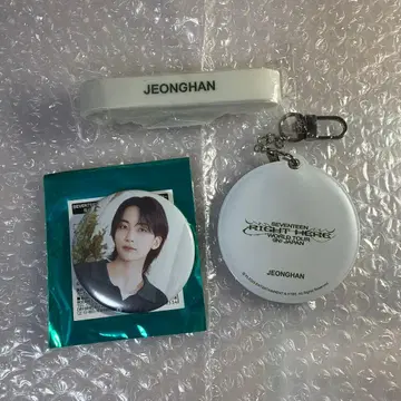 SEVENTEEN 정한 캔뱃지 스트랩 세트