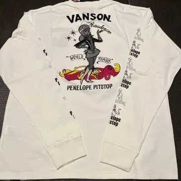 [ 택 포함 ] VANSON 페네로페 피트스탑 긴팔 티셔츠 XXL