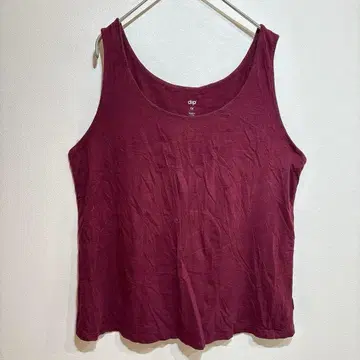dip 탱크탑 [ 1X ] 보르도 빅 사이즈 코튼 혼방 레이온