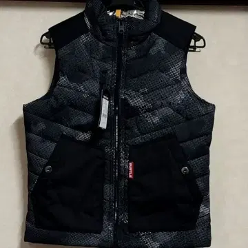 바틀 방한 베스트 S 사이즈 카모플라주 블랙