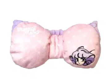 새상품 마법의 천사 크리미마미 리본형 헤어밴드 화이트 x 핑크색 세안용