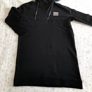 Armani Exchange 블랙 후드티 원피스