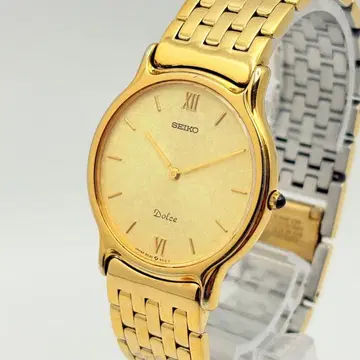 [ 새상품급 ] 작동 새 배터리 SEIKO 세이코 남성용 시계 돌체 골드