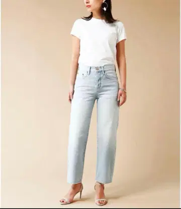 스터링 루어 워시드 블루 청바지