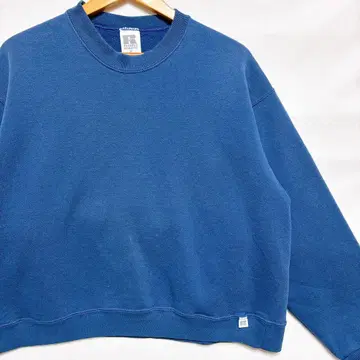 러셀 숏 기장 무지 맨투맨 올드