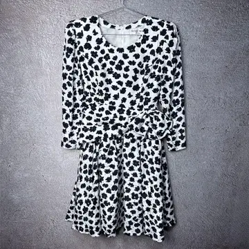 HANAE MORI 꽃무늬 도트 무늬 미니 원피스