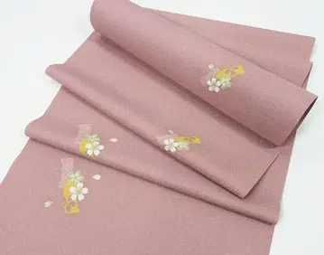 옷감 미재단 통세척 가능한 코몬 꽃 이카다 무늬 폴리에스테르 12475