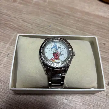 미키 손목시계 실버 디즈니 18G 70주년