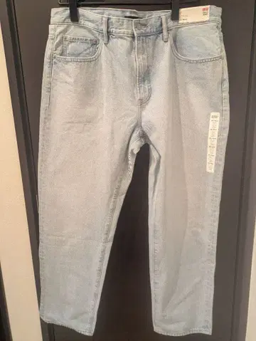 새상품 UNIQLO 레귤러핏 테이퍼드 청바지 w95