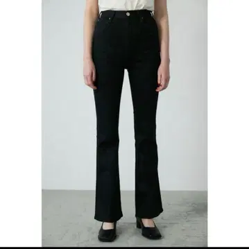 moussy 플레어 데님 블랙