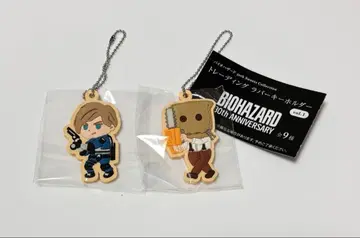 바이오하자드 러버 키링 레온 체인소 남자 가챠가챠