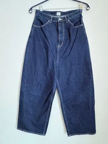 tumugu: 다크 블루 와이드 팬츠