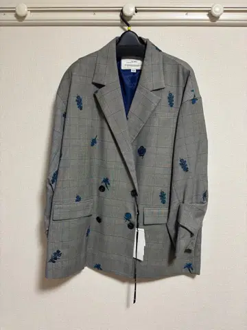 Ameri 셋업 새상품급 CHECK FLOWER PAPA