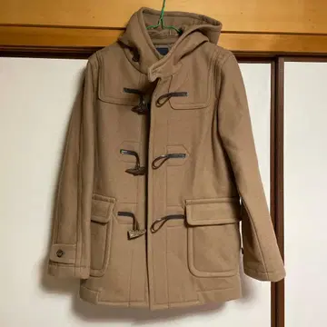 BEAMS 베이지 더플 코트 M