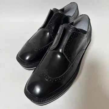 UNITED ARROWS 가죽 윙팁 블랙 36 23cm 통굽