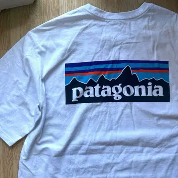 Patagonia 파타고니아 백 프린트 T셔츠 브랜드 로고 아웃도어