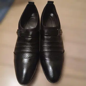 검정색 비즈니스 슈즈, 가죽 신발 (블랙 레더 옥스퍼드 슈즈)