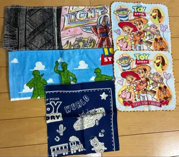 Disney 새상품 toy story 타월, 손수건 5장 세트