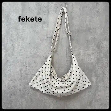 fekete 페케테 도트 2way 숄더백 도트