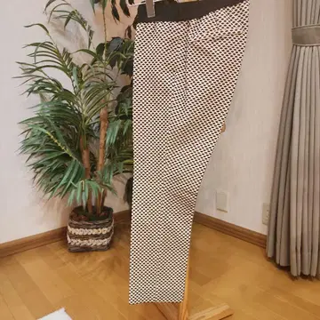 미사용 새상품: 미카코 나카무라 MFil: 도트 무늬 이지 팬츠 36