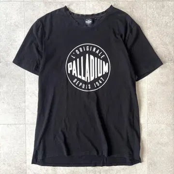 팔라디움 로고T셔츠 반팔 블랙 XXL 면100 빅 사이즈 블랙