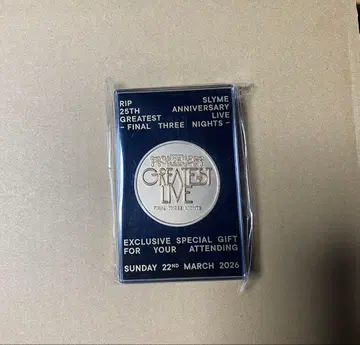 RIP SLYME GREATEST LIVE 메달
