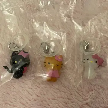헬로키티 메지루시 액세서리 3종 세트 악마 일광화상 챠미