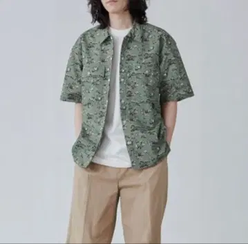 콜맨 x 코엔 오픈 카라 반팔 셔츠