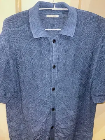 ZARA 가디건 반팔 파랑 블루