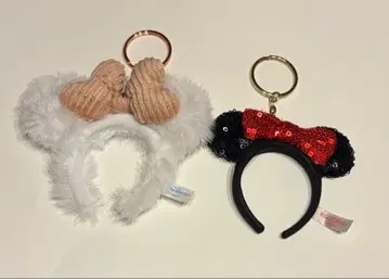 미니 마우스 머리띠와 40주년 머리띠 키링