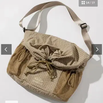 UMBRO 엄브로 별주 Nylon Shoulder Bag 베이지