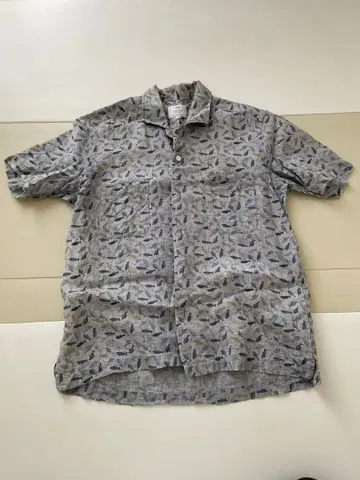 CHOYA 물고기 패턴 반팔 셔츠