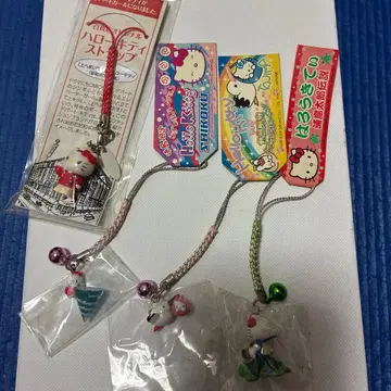 지역 한정 키티 매듭 스트랩 4개 세트