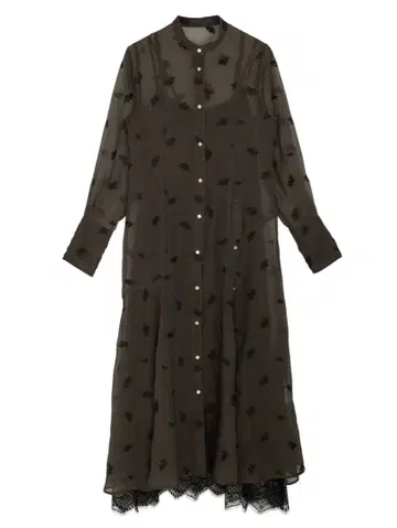 Ameri DOT FLOWER VEIL DRESS M 사이즈