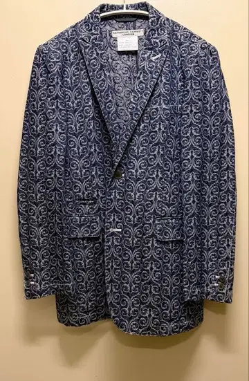 KATHARINE HAMNETT 보타니컬 자카드 데님 테일러드 자켓