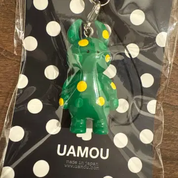 UAMOU 우아모 키링 그린 도트 무늬 STUDIO UAMOU