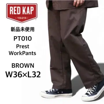 [레드캡] 미사용 새상품 프레스토 워크 팬츠 브라운 W36 x L32