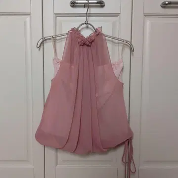 슬리브리스 블라우스 쉬폰 소재 9호 핑크