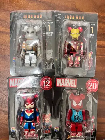 아이언맨 스파이더맨 캡틴 마블 피규어 세트