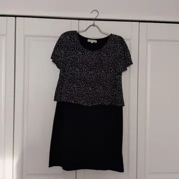 grove 반팔 도트 무늬 원피스 M 무릎 기장