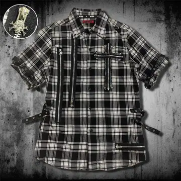 MAD 머드펑크 해골 십자가 펑크 락 V 펑크 비주얼계