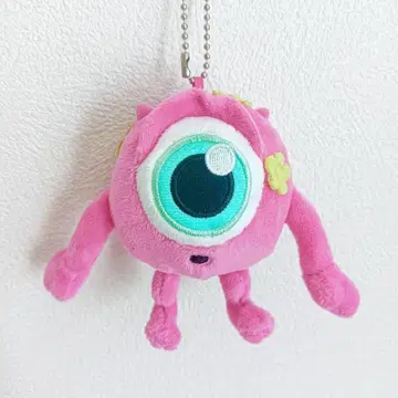 몬스터 주식회사 마이크 핑크 봉제 인형 마스코트 꽃 디즈니